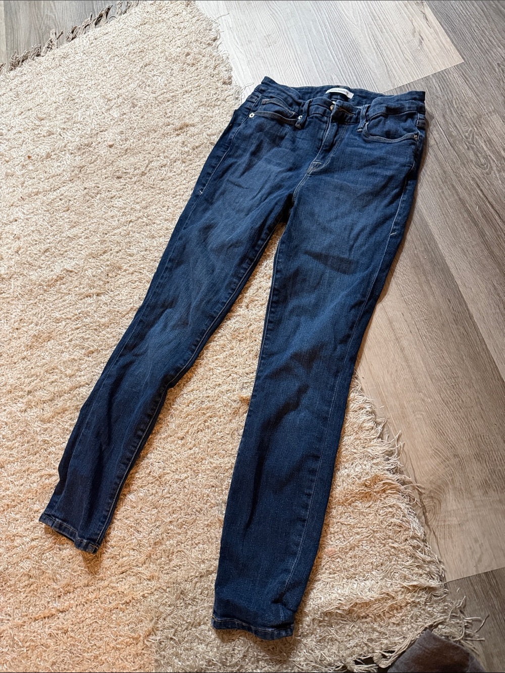 Good American Dark Blue Jeans